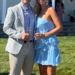 ✨ SALE FUC Lovers and Friends Dawn Mini Dress Small Light  Baby Blue